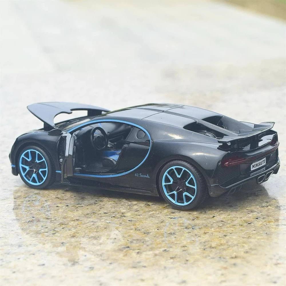 [TOY] 1:32 Bugatti 2016 Chiron Black Model Car Die-Cast