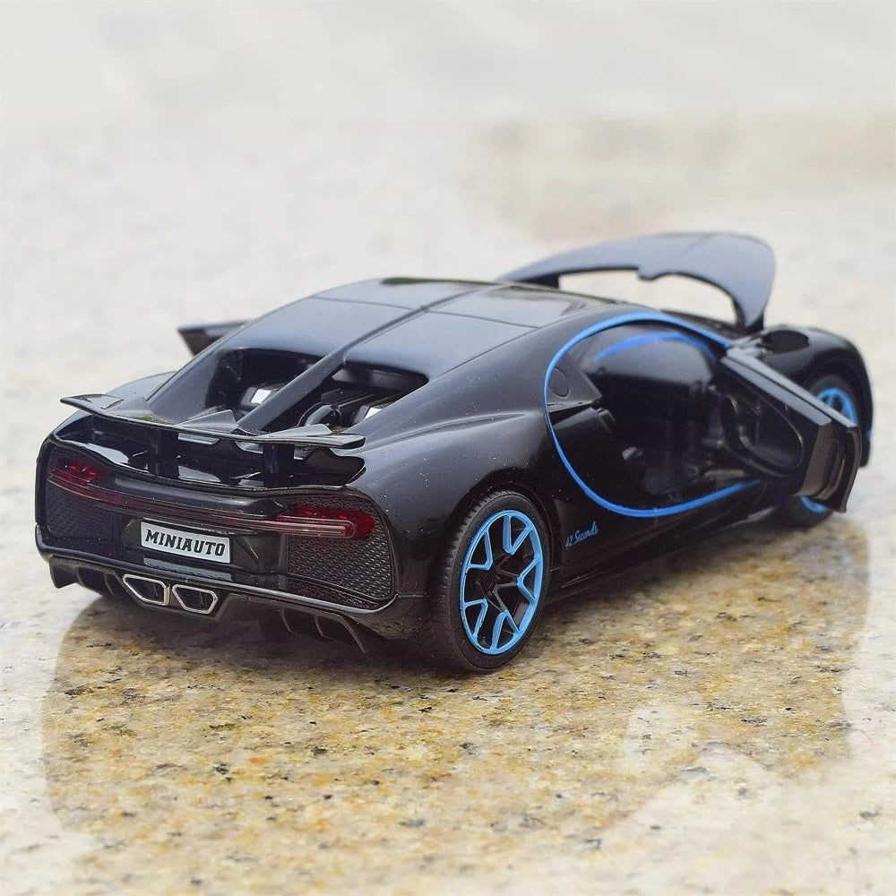[TOY] 1:32 Bugatti 2016 Chiron Black Model Car Die-Cast
