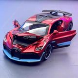 [TOY] 1:32 Bugatti 2019 Divo röd modellbil Die-Cast