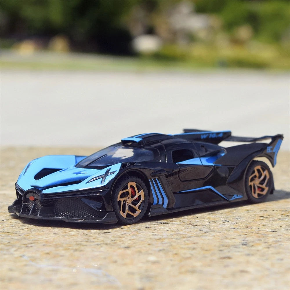 [TOY] 1:32 Bugatti 2021 Bolide blu modellino di auto Die-Cast