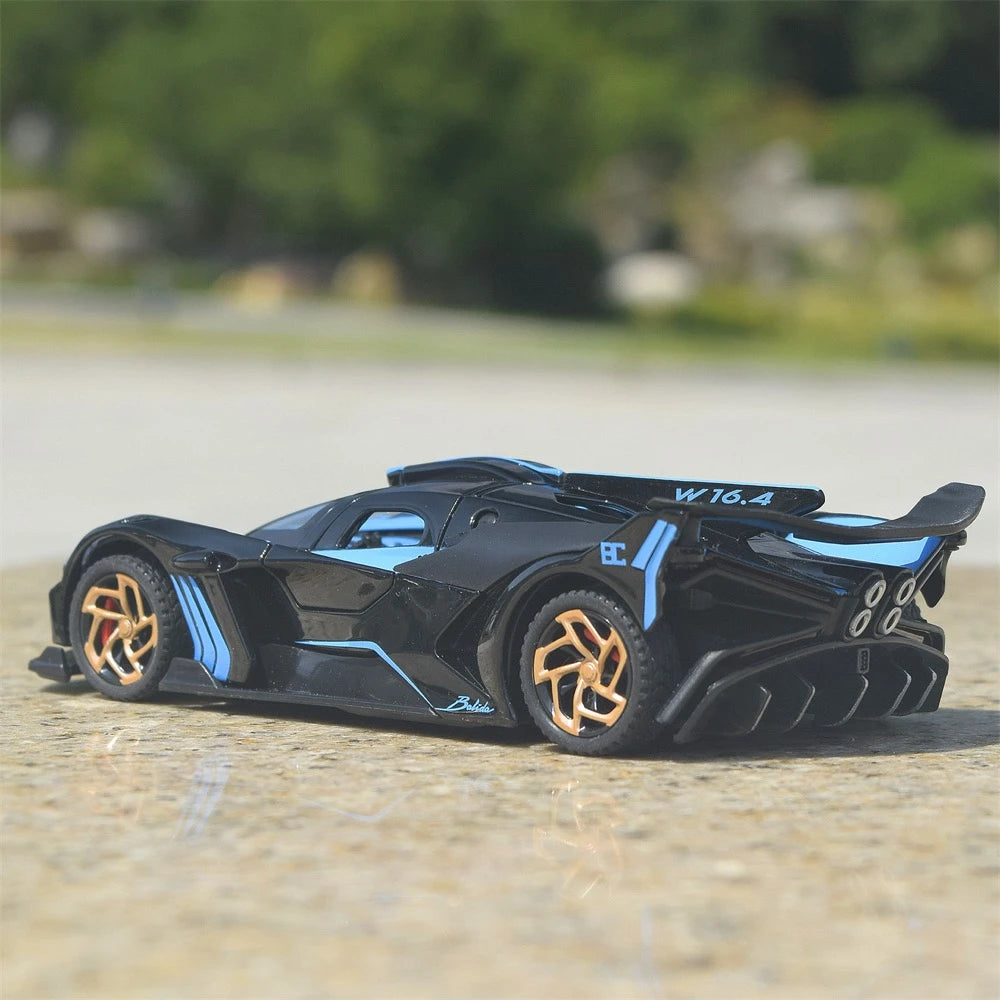 [TOY] 1:32 Bugatti 2021 Bolide blu modellino di auto Die-Cast