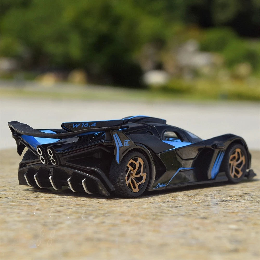 [TOY] 1:32 Bugatti 2021 Bolide blu modellino di auto Die-Cast