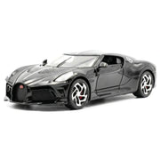 Bugatti 2021 La Voiture Noire svart 1:32 – modellbil i gjuten metall för display