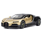 Bugatti 2024 Tourbillon guld 1:32 – modellbil i gjuten metall för display