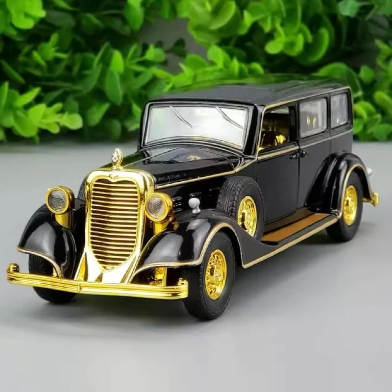 [TOY] 1:32 Cadillac 1933 Fleetwood V16 Tudor 8C Black Model Car Die-Cast