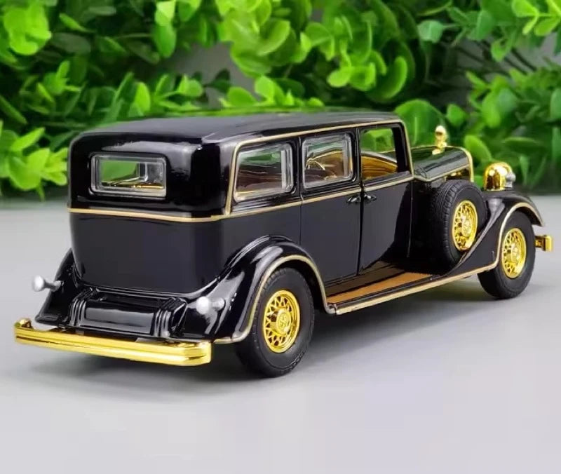 [TOY] 1:32 Cadillac 1933 Fleetwood V16 Tudor 8C Black Model Car Die-Cast