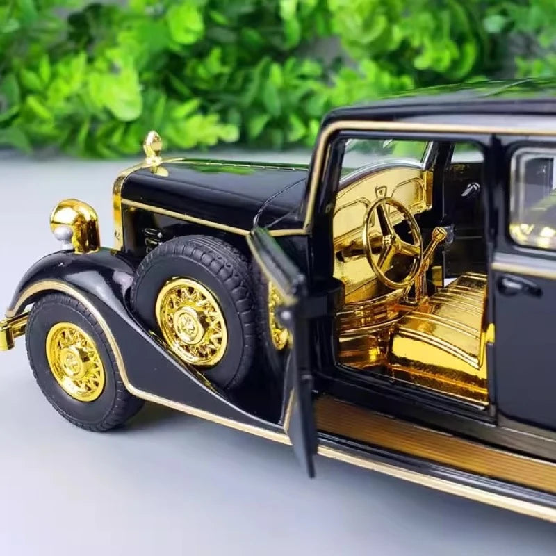 [TOY] 1:32 Cadillac 1933 Fleetwood V16 Tudor 8C Black Model Car Die-Cast