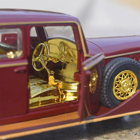 [TOY] 1:32 Cadillac 1933 Fleetwood V16 Tudor 8C Wine modelauto Die-Cast