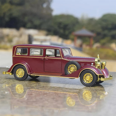 [TOY] 1:32 Cadillac 1933 Fleetwood V16 Tudor 8C Wine modelauto Die-Cast