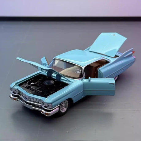 [TOY] 1:32 Cadillac 1959 Series 62 Eldorado Biarritz blauw modelauto Die-Cast
