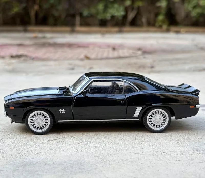 [TOY] 1:32 Chevrolet 1969 Camaro SS nero modellino di auto Die-Cast