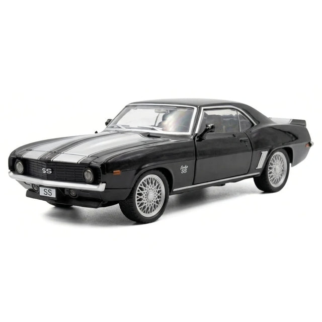 [TOY] 1:32 Chevrolet 1969 Camaro SS nero modellino di auto Die-Cast