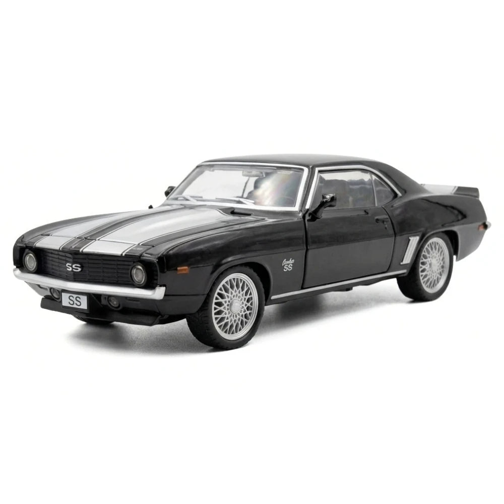 [TOY] 1:32 Chevrolet 1969 Camaro SS nero modellino di auto Die-Cast