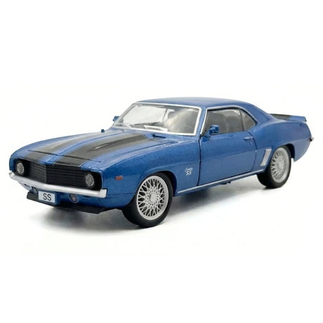 [TOY] 1:32 Chevrolet 1969 Camaro SS Blue Model Car Die-Cast