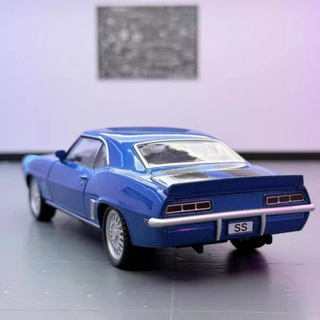 [TOY] 1:32 Chevrolet 1969 Camaro SS Blue Model Car Die-Cast