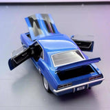 [TOY] 1:32 Chevrolet 1969 Camaro SS blå modellbil Die-Cast