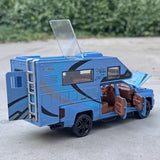 [TOY] 1:32 Chevrolet 2021 Silverado RV Blue Model Car Die-Cast
