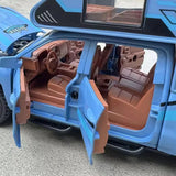 [TOY] 1:32 Chevrolet 2021 Silverado RV Blue Model Car Die-Cast