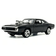Dodge 1969 Charger svart 1:32 – modellbil i gjuten metall för display