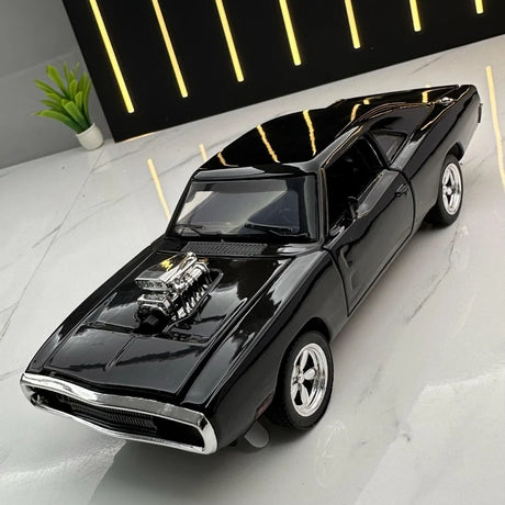 [TOY] 1:32 Dodge 1969 Charger Black Model Car Die-Cast