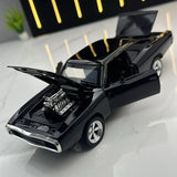 [TOY] 1:32 Dodge 1969 Charger svart modellbil Die-Cast
