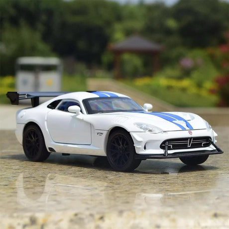 [TOY] 1:32 Dodge 2016 Viper ACR vit modellbil Die-Cast