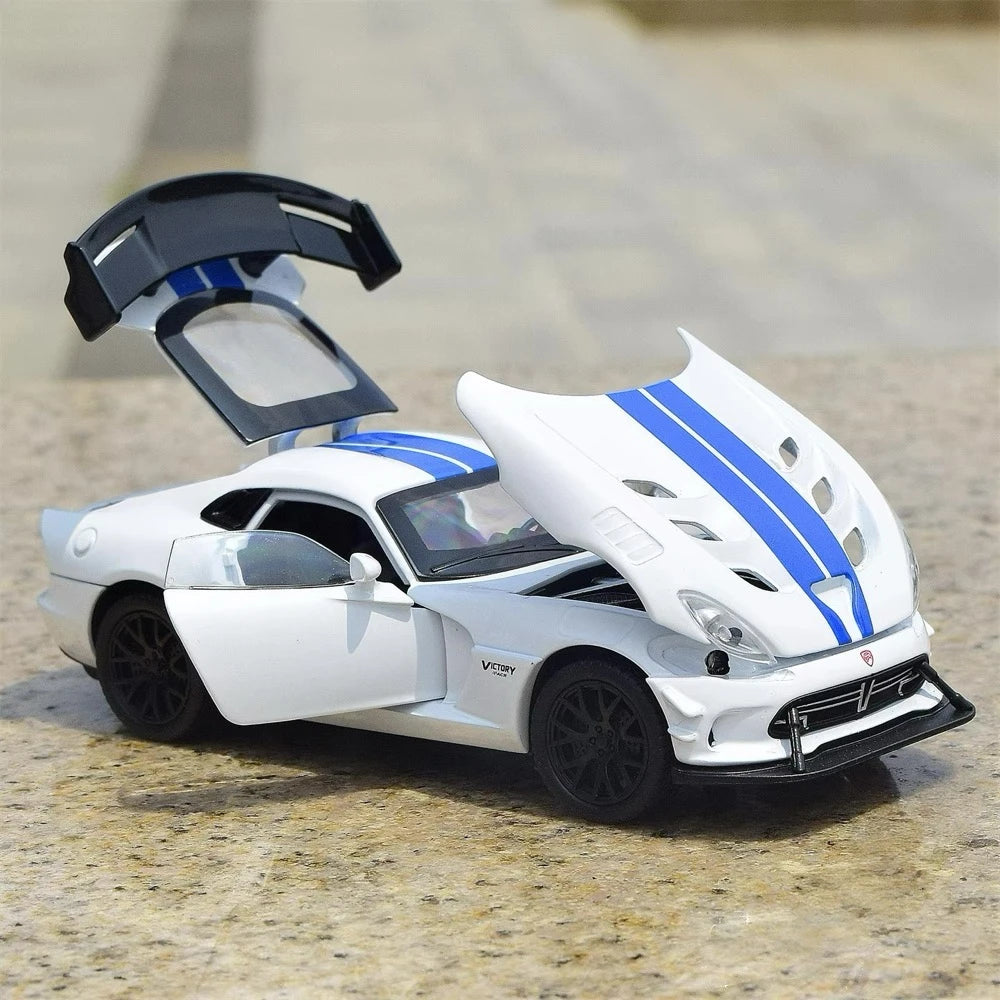 [TOY] 1:32 Dodge 2016 Viper ACR vit modellbil Die-Cast