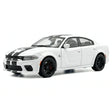 [TOY] 1:32 Dodge 2020 Charger SRT Hellcat vit modellbil Die-Cast