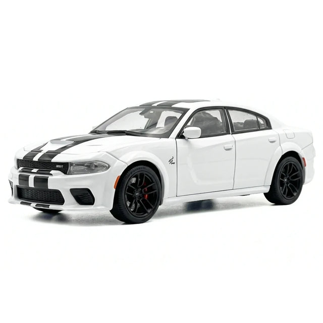 [TOY] 1:32 Dodge 2020 Charger SRT Hellcat vit modellbil Die-Cast