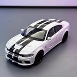 [TOY] 1:32 Dodge 2020 Charger SRT Hellcat vit modellbil Die-Cast