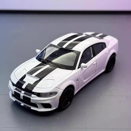 [TOY] 1:32 Dodge 2020 Charger SRT Hellcat vit modellbil Die-Cast