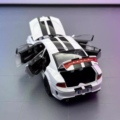 [TOY] 1:32 Dodge 2020 Charger SRT Hellcat vit modellbil Die-Cast