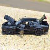 [TOY] 1:32 Dodge 2021 SRT Hellcat musta pienoismalli Die-Cast