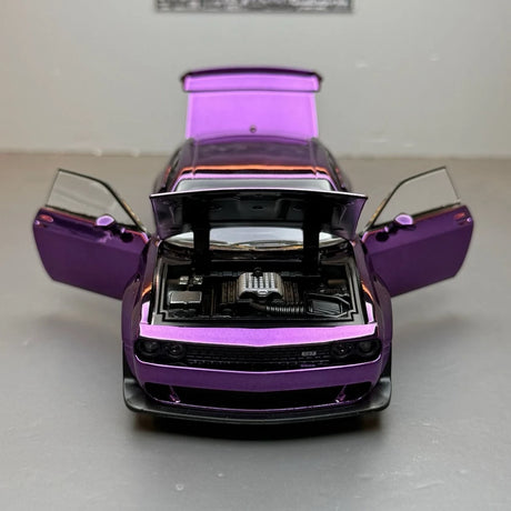 [TOY] 1:32 Dodge 2021 SRT Hellcat metallic lila modellbil Die-Cast