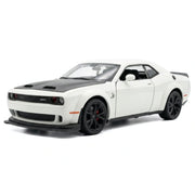 Dodge 2021 SRT Hellcat vit 1:32 – modellbil i gjuten metall för display