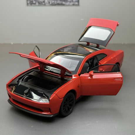[TOY] 1:32 Dodge 2024 Charger Daytona SRT röd modellbil Die-Cast