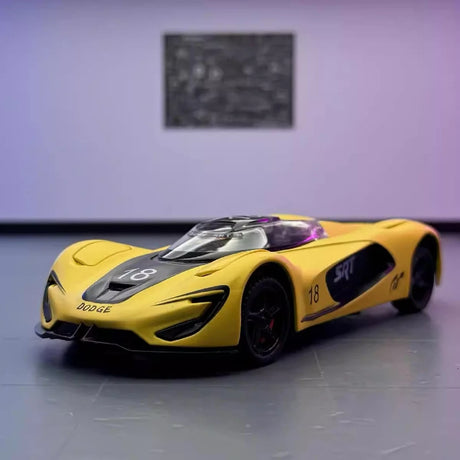 [TOY] 1:32 Dodge 2024 SRT Tomahawk Vision Gran Turismo gul modellbil Die-Cast