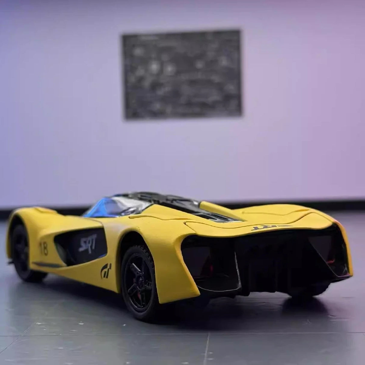 [TOY] 1:32 Dodge 2024 SRT Tomahawk Vision Gran Turismo gul modellbil Die-Cast