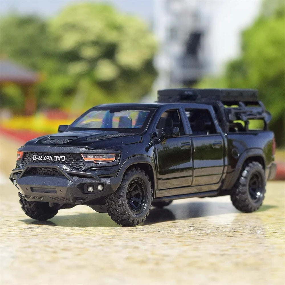 [TOY] 1:32 Dodge Hennessey 2021 Mammoth 1000 TRX Black Model Car Die-Cast