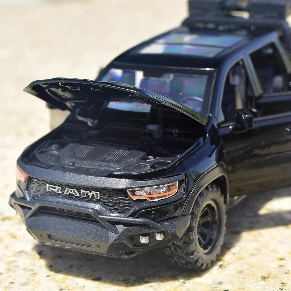 [TOY] 1:32 Dodge Hennessey 2021 Mammoth 1000 TRX Black Model Car Die-Cast