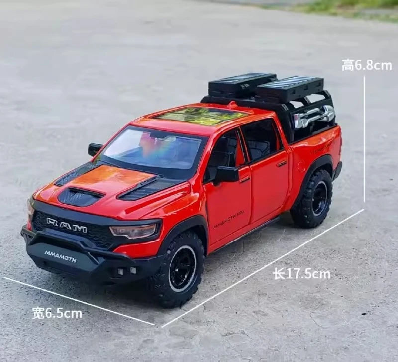 [TOY] 1:32 Dodge Hennessey 2021 Mammoth 1000 TRX Red Model Car Die-Cast