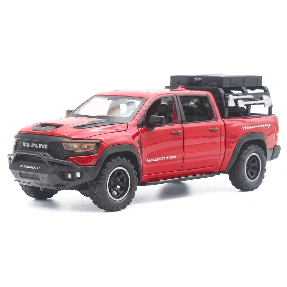 [TOY] 1:32 Dodge Hennessey 2021 Mammoth 1000 TRX Red Model Car Die-Cast