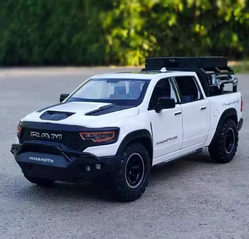 [TOY] 1:32 Dodge Hennessey 2021 Mammoth 1000 TRX White Model Car Die-Cast