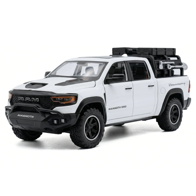 [TOY] 1:32 Dodge Hennessey 2021 Mammoth 1000 TRX White Model Car Die-Cast