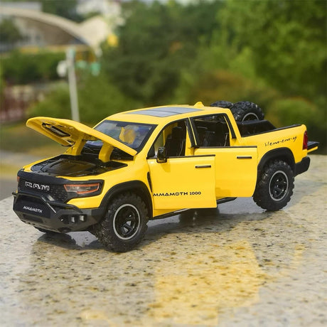 [TOY] 1:32 Dodge Hennessey 2021 Mammoth 1000 TRX Yellow Model Car Die-Cast