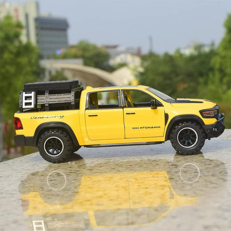 [TOY] 1:32 Dodge Hennessey 2021 Mammoth 1000 TRX Yellow Model Car Die-Cast