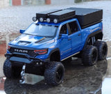 [TOY] 1:32 Dodge Hennessey 2021 Mammoth 6x6 TRX Blue Model Car Die-Cast