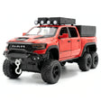 [TOY] 1:32 Dodge Hennessey 2021 Mammoth 6x6 TRX Red Model Car Die-Cast