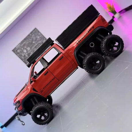 [TOY] 1:32 Dodge Hennessey 2021 Mammoth 6x6 TRX Red Model Car Die-Cast