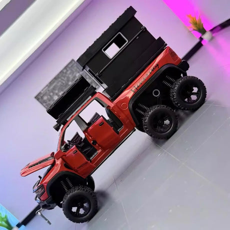 [TOY] 1:32 Dodge Hennessey 2021 Mammoth 6x6 TRX Red Model Car Die-Cast